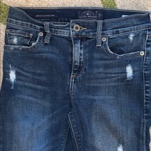 Women’s Lucky Brand Skinny Ripped Jeans